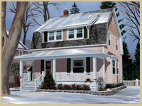 House Portrait Winter Home 2